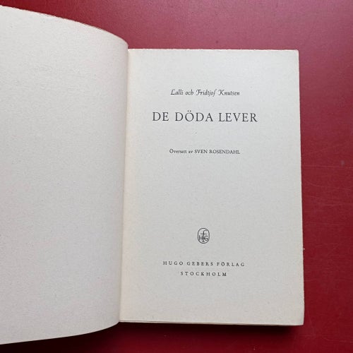 DE DÖDA LEVER Lalli och Fridtjof Knutsen 1944