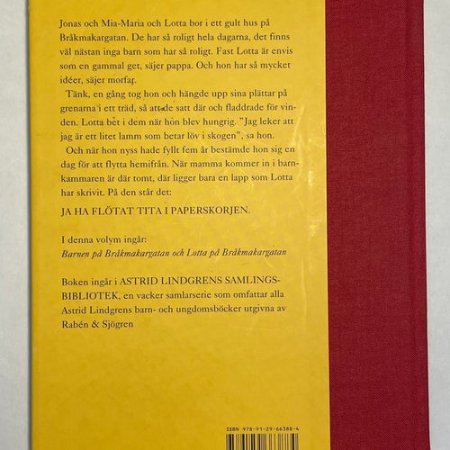 Boken om Lotta på Bråkmakargatan av Astrid Lindgren, 2013