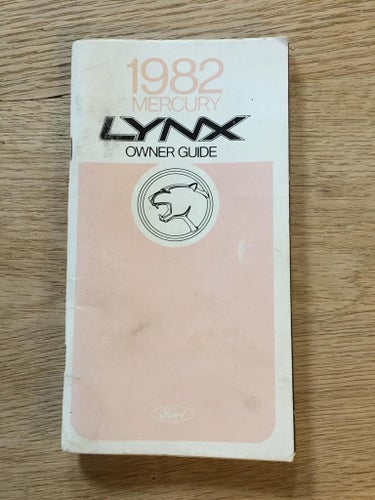 1982 Mercury Lynx Owner Guide