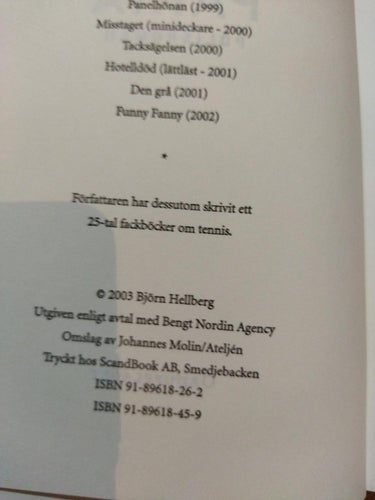 Paria av Björn Hellberg. bok. Very Fine plus