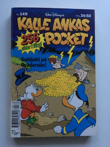 KALLE ANKAS POCKET - Nr 149 - Guldjakt på Ovädersön!