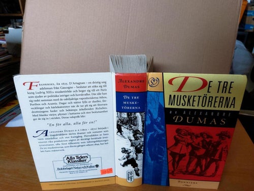 De tre musketörerna Alexandre Dumas. Bok. Very Fine plus, BM