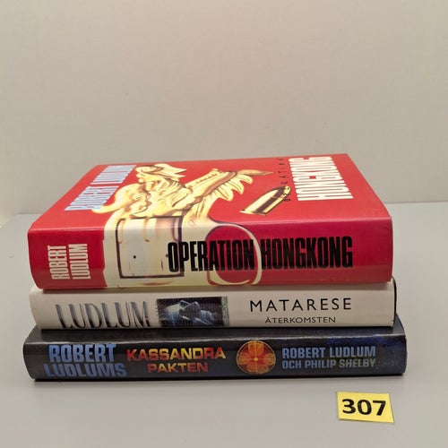 Robert Ludlum x3 Bokpaket med hårdpärm - Se bilder för titlar
