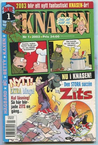 Knasen 2003 nr 1 Hagbard, Kaxen, Zits, BC, Betty