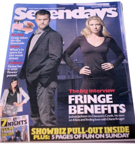 Seven Days Magazine-October 11th 2009-Joshua Jackson cover-English-NEW-114g
