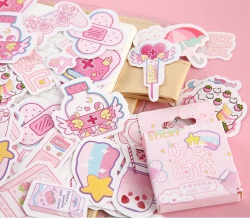 Stickers – Rosa & Tjejiga | klistermärke klistermärken gamer scrapbooking