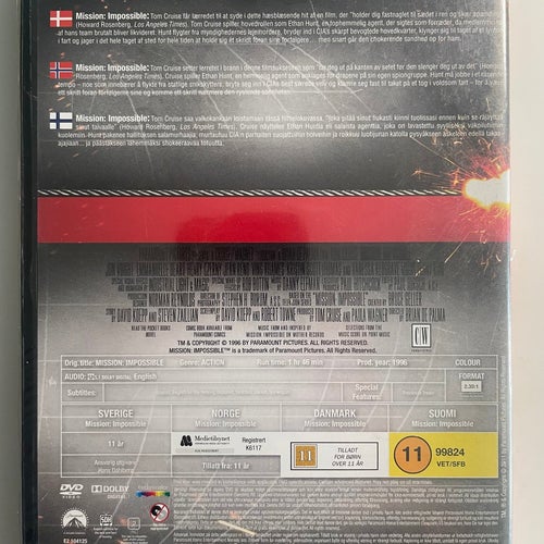 Mission: Impossible (DVD) Fabriksforseglet