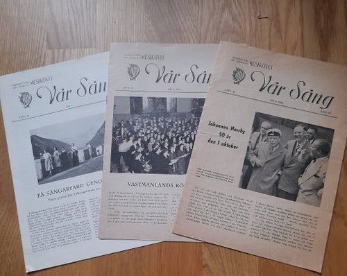Vår Sång Tidskrift för Tonkonst och Musikliv, 1954