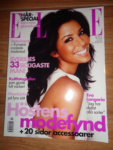 Elle Okt 2005 Eva Longoria, Sveriges 33 sexigaste män