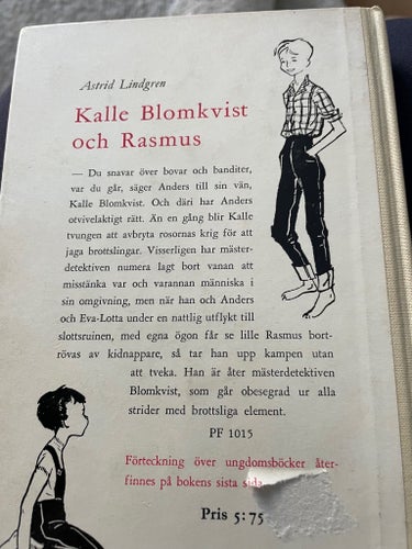 Kalle Blomkvist och Rasmus av Astrid Lindgren, 1953