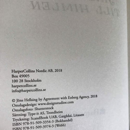 HALVVÄGS TILL HIMLEN Jöns Hellsing 2018