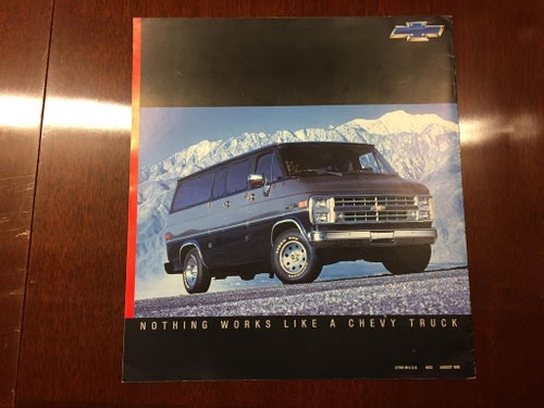 Försäljningsbroschyr Chevrolet Van & Sportvan 1987