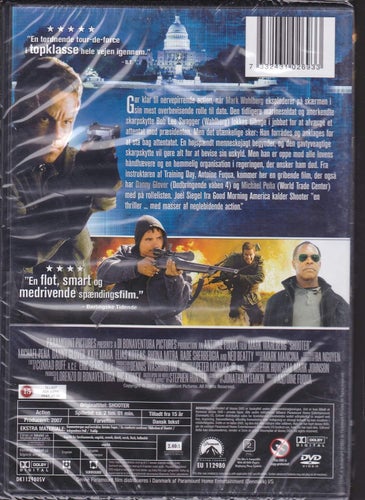 DVD - Shooter (Mark Wahlberg, Rhona Mitra, Danny Glover, Kate Mara) Inplastad