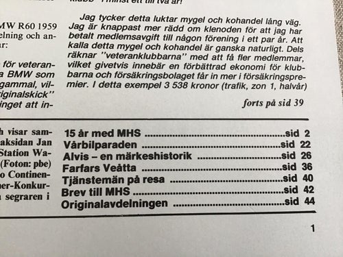 MOTORHISTORISKT MAGASIN NR 8 1980 ALVIS, VEÅTTA,VÅRPARAD,GAMLA BILAR