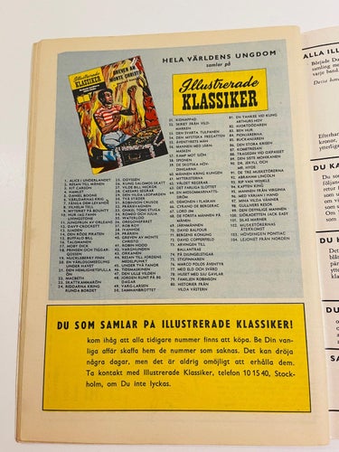 Illustrerade Klassiker  Nr 104  - Första utgåva !