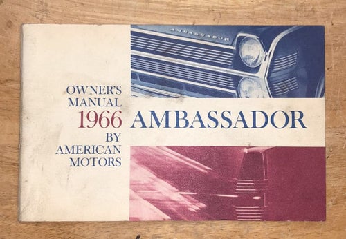 1966 AMC Rambler Ambassador Owner´s Manual