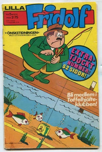 Lilla Fridolf 1974 nr 5 Familjen Flax , Knasen Tjalle Tvärv