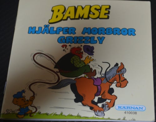 Liten bok Kärnan Bamse hjälper morbror Grizzly