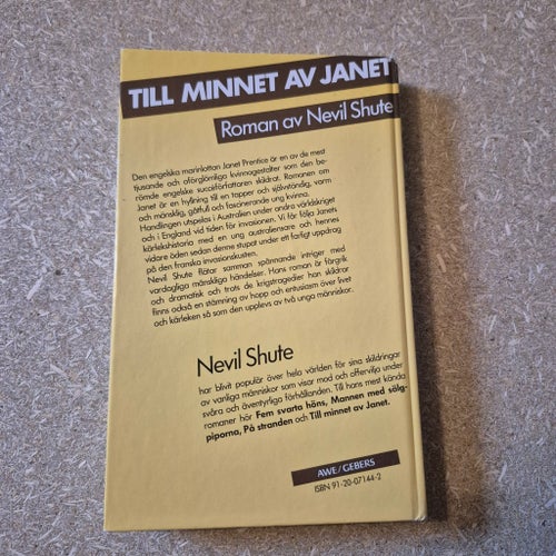Till minnet av Janet, Nevil Shute