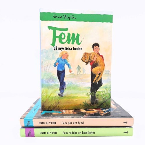 Fem - 3 böcker - Enid Blyton