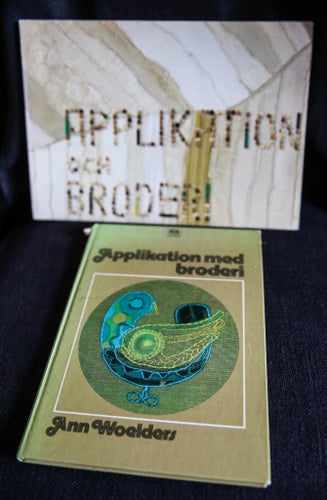 Applikation och broderi 2 böcker