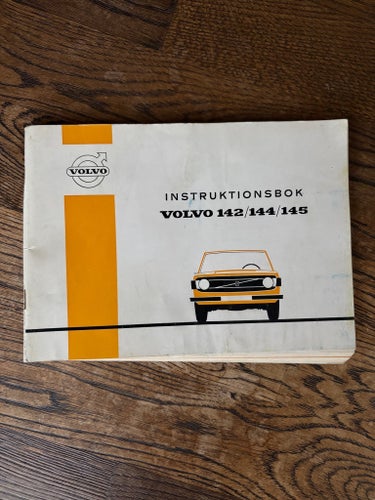 Äldre instruktionsbok Volvo 142/144/145 - 80 sidor