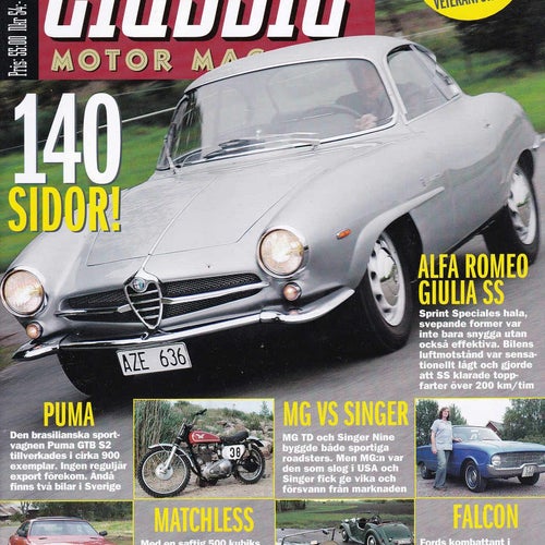 Classic 2004-11 Saab Sonett.Alfa Romeo.Ford Falcon.MG TD.Steyr