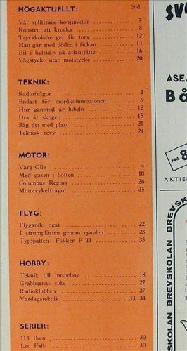 TEKNIKENS VÄRLD 1952/2.Edvin Persson.Malcolm Campbell.Torv.KZ10.Columbus Regina