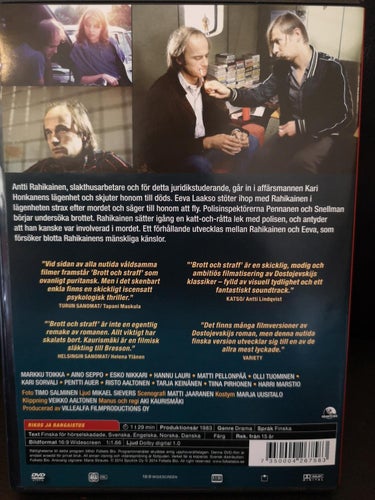 Brott och Straff (1983) Aki Kaurismäki med Matti Pellonpää och Risto Aaltonen.
