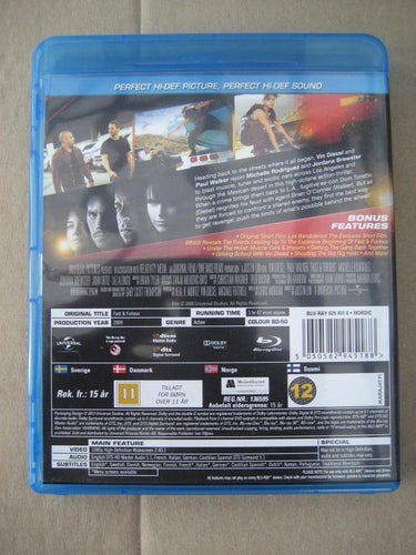 Fast & Furious (Vin Diesel, Paula Walker) (Blu-Ray)