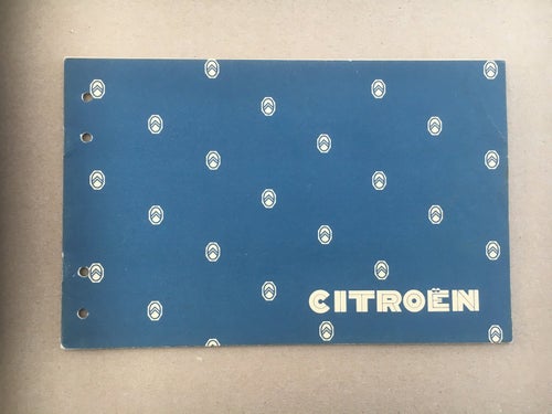 Försäljningsbroschyr CITROEN Berline 11 och 15 1933
