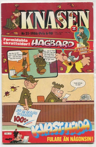 Knasen 1986 nr 21 Arken, Hagbard, Rödöga, Kvast-Hilda
