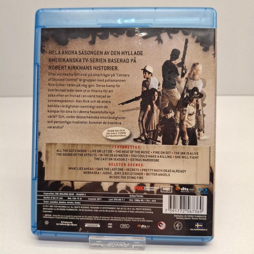 The Walking Dead Säsong 2 - Blu-ray film, Svensk text, Fint skick
