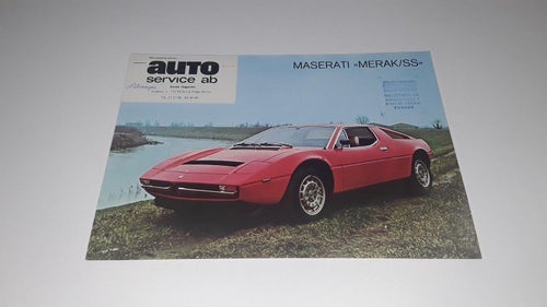 Maserati Merak / SS 2 sidor tryckt ? flera språk