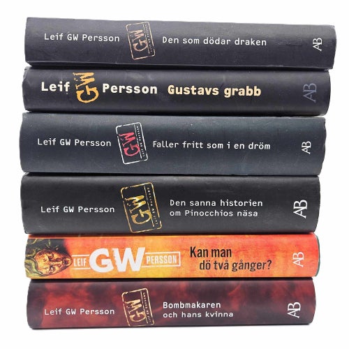 Leif GW Persson - bokpaket med 6 böcker