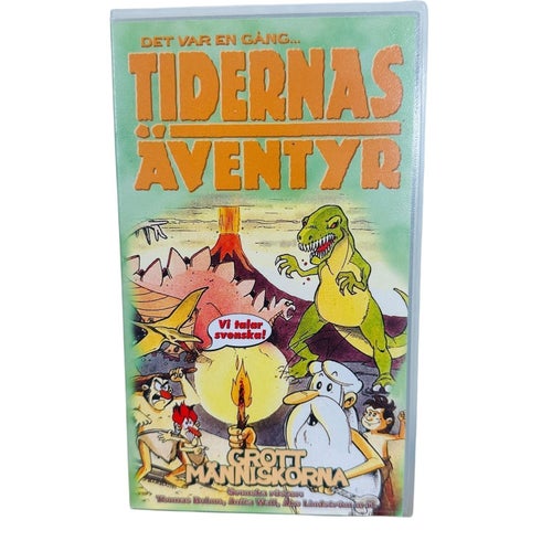 Det Var En Gång... Tidernas Äventyr GROTTMÄNNISKORNA VHS Svenska Wendros Barillé