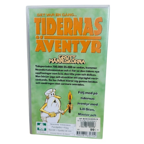 Det Var En Gång... Tidernas Äventyr GROTTMÄNNISKORNA VHS Svenska Wendros Barillé
