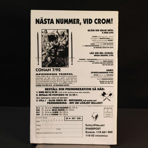 Conan Barbaren - 1992 - NR 6 - Bestens skugga