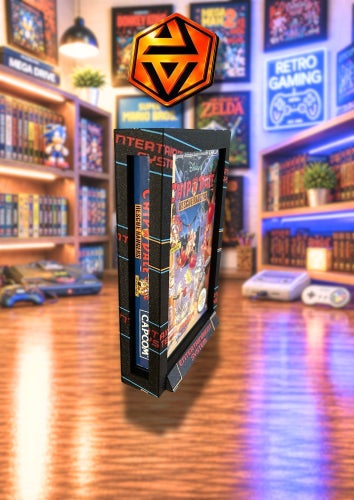 Nintendo 8-Bit spelställ / Display box. Skyddsbox medföljer!