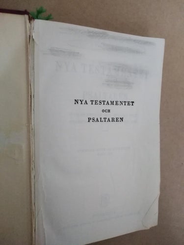 Nya Testamentet och Psaltaren, bok. Fine