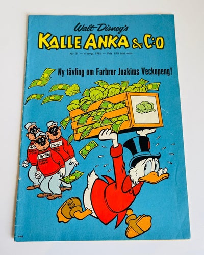 Walt Disney´s Kalle Anka & C:o  x 2 . Nr 30 & 31 - 1965