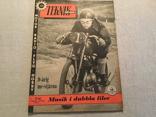 TEKNIK FÖR ALLA NR 16 1955 DKW MC,FERDINAND PORSCHE,KENNETH LAW,SAS PLAN I BITAR