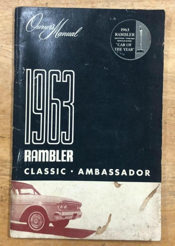 1963 AMC Rambler Classic Ambassador Owner´s Manual