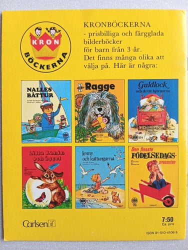 Nalles Båttur av Ilse-Margret Vogel, 1972