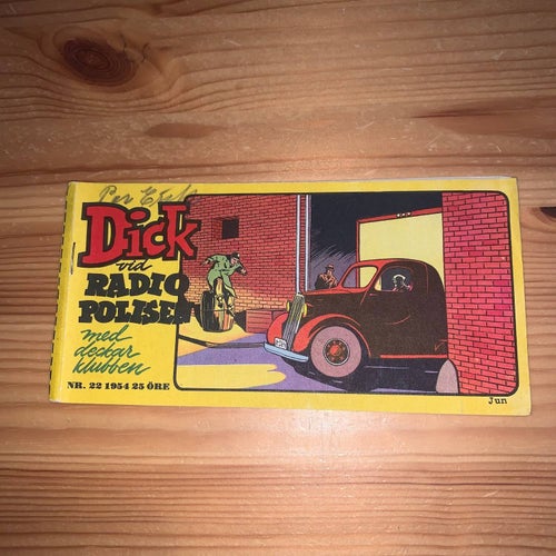 Dick vid radiopolisen 1954 nr 22 (baksidan saknas)