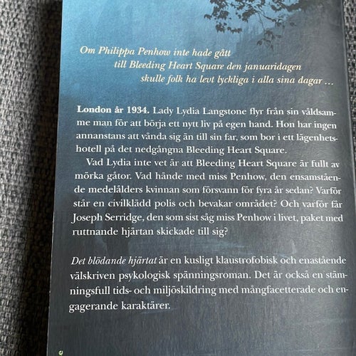 Det blödande hjärtat av Andrew Taylor, 2009