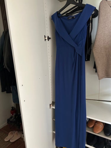 Ralph Lauren blå maxiklänning