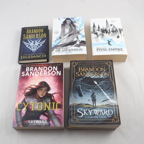 Brandon Sanderson, bokpaket med 5 volymer