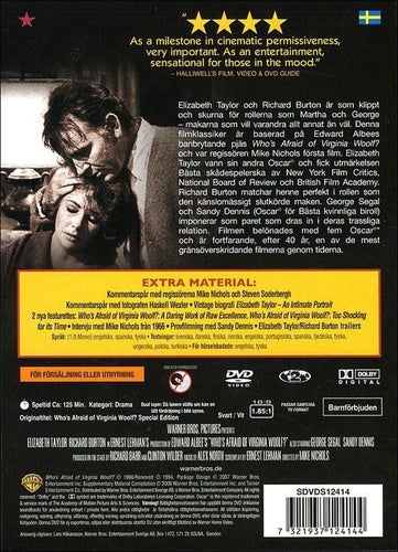 Who's afraid of Virginia Woolf? (1966) Elizabeth Taylor och Richard Burton.