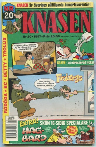 Knasen 1997 nr 20 Hagbard, Rödöga, Betty, Kaxen, Fröbergs